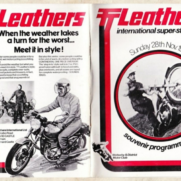 Vintage•Collectors {TT Leathers🇬🇧} Black Leather Jacket, S/M - Picture 7 of 15